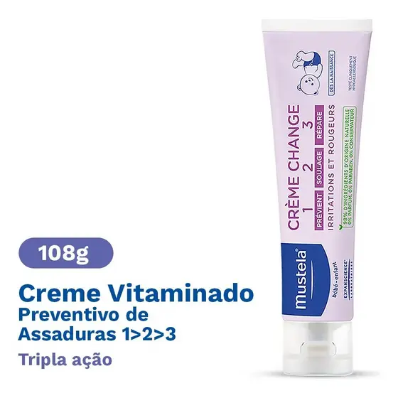 Mustela Bébé Creme Vitaminado Preventivo 1-2-3 108Gr