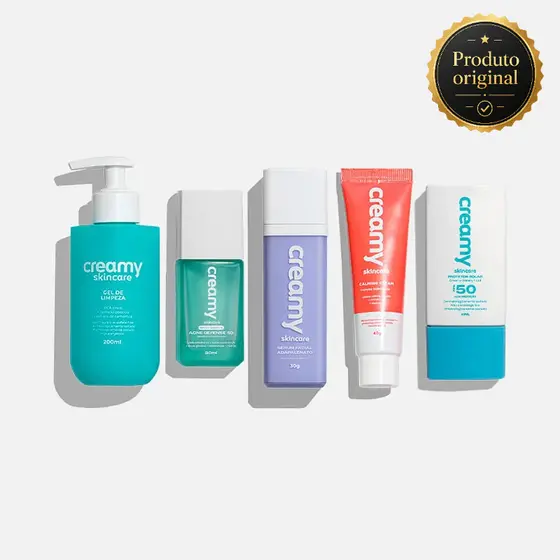 Rotina Antiacne Ana Castela Creamy Skincare Limpeza Pele Hidratação Proteção Solar  Produto Original