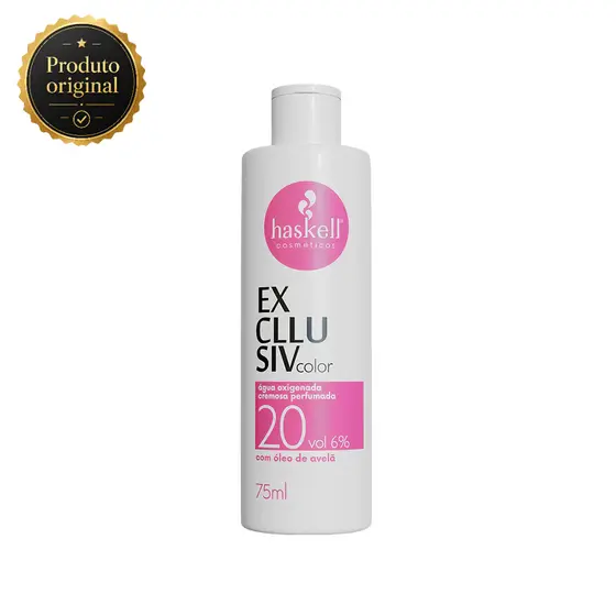 Ox Descolorante Cabelo 20 30 40 Volumes Haskell 75ml Óleo de Avelã Exclusiv Color