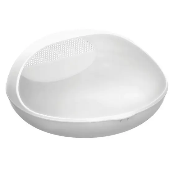 Lava E Escorre Arroz Prático Arredondado Resistente BPA Free