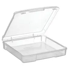 Maleta Organizadora 37cm Incolor Resistente: Pasta para Papéis Fotos Scrapbook e Itens de Costura