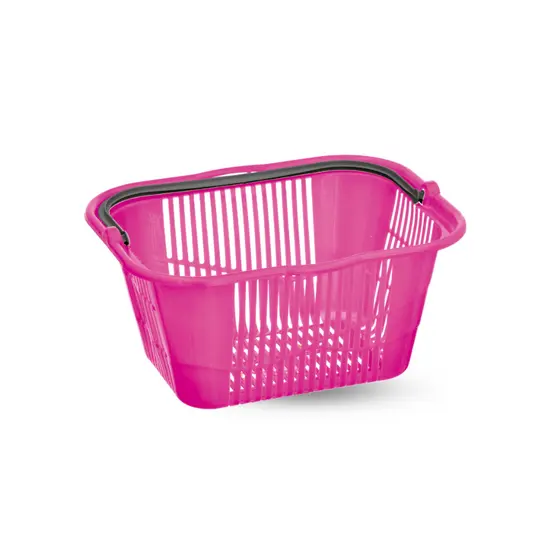 Cesto para Prendedor de Roupas com Alça Portátil Neon Resistente: Cestinho Multiuso de Varal