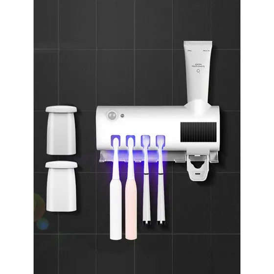 Porta Escova De Dente Esterilizador Com Dispenser De Pasta