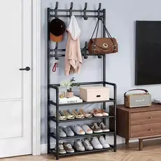 Arara 4 andar Sapateira Organizadora cabideiro suporte Multiuso Sapato Tenis Roupa Closet Quarto Armários