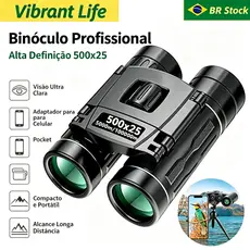 Binóculos Portáteis Com Zoom HD 500X25 Telescópio Poderoso Dobrável Com Visão De Longa Distância Para Caça Ao Ar Livre