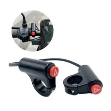 Botão Interruptor do Pisca Alerta Com Suporte Guidão Universal Para Moto