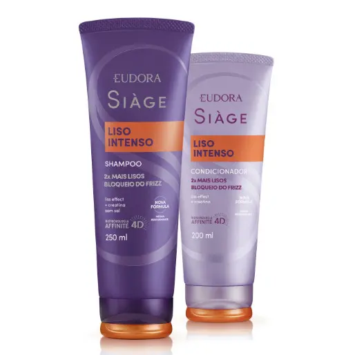 kit Siàge Liso Intenso: Shampoo 250ml + Condicionador 200ml