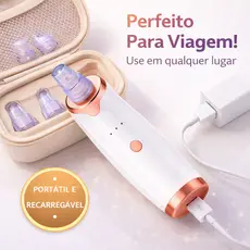Removedor de Cravos a Vácuo SkinLuxe Élite Limpeza Profunda Poros Acne Recarregável