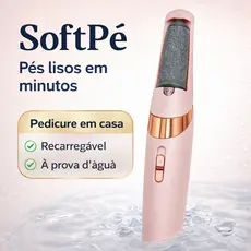 Lixa Elétrica para Pés Recarregável SoftPé | Removedor de Calos e Pele Morta Profissional