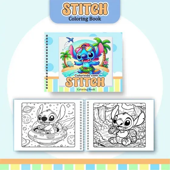 Colorindo com Stitchy – Mundo Fofo para Pintar