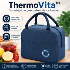 Bolsa Térmica ThermoVita™ 4L – Praticidade e Conservação para sua Rotina