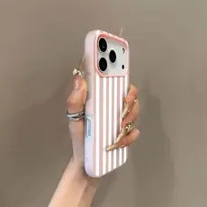 Produto Capa Para IPhone 17 Pro Max 13 11 15 14 12 Normal 16 16e Ar Listras Brancas Capinha