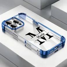 26 Letras Inteiras Seu Nomes Capa Para IPhone 17 16 15 14 13 12 11 PRO MAX Plus Personalizadas Capinha Presente