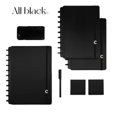 Caderno Inteligente A5/B5 Luxo Destacável Curlew Capa Dura 80 Folhas unissex