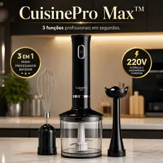 Mixer Processador Batedor Alimentos Kit Multifuncional 3 Em 1 220V Cozinha
