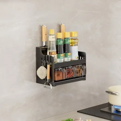 Organizador Parede Cozinha Multiuso Armazenamento Temperos Condimentos Utensilios