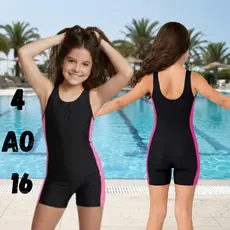 Maiô Macaquinho Infantil Juvenil Feminino Para Natação e Hidroginástica Moda Praia em Suplex do 4 ao 16