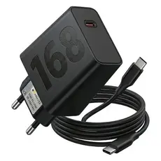 Carregador Turbo 168W Fonte e Cabo Tipo C 6A Carga Ultra Rápida Compatível Com Motorola