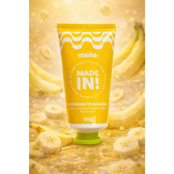 Creme Hidratante Mãos Melu Made In Vitamina Banana Manteiga Karité