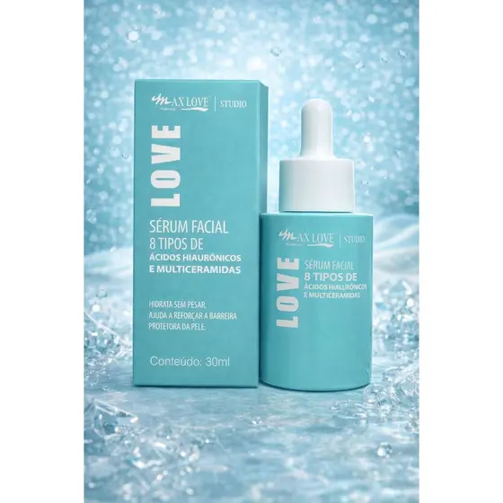 Sérum Facial Max Love Studio Love 8 Ácidos Hiaurônicos Multiceramidas