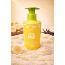 Mousse de Banana Melu Made In 220g Hidratante Espuma Cremosa Limpeza Suave