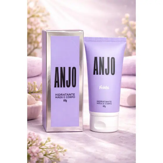 Creme Hidratante Anjo Habibi Mãos Corpo Fragrância Suave Pele Sedosa
