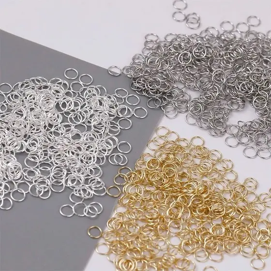 Peças Metal para Bijuterias Dourado/Preto/Prateado 4/5/6/8/10mm para Acessórios