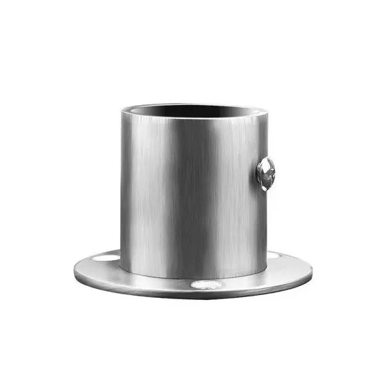 Guarda-roupa guarda-roupa haste de roupas Base de haste de aço inoxidável tubo assento Flange tubo redondo engrossado ro