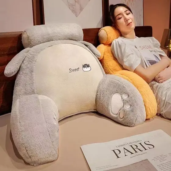 Almofada de cabeceira saco macio cama encosto Tatami grande travesseiro volta almofada dormitório travesseiro menina lom