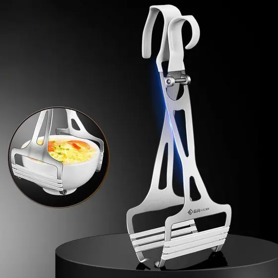 304 suporte de bandeja de aço inoxidável Silicone antiderrapante prato titular Multi-Purpose bandeja de isolamento térmi