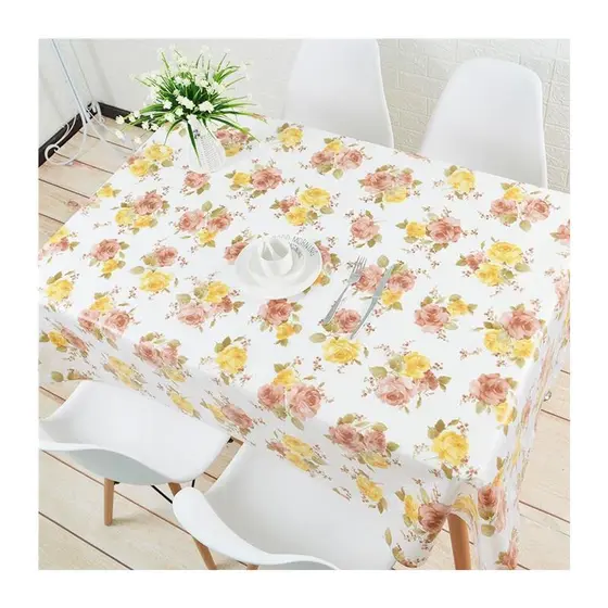 Toalha de mesa de plástico descartável, à prova d'água, à prova de óleo, Anti-escaldante, sala de estar, mesa de café, r