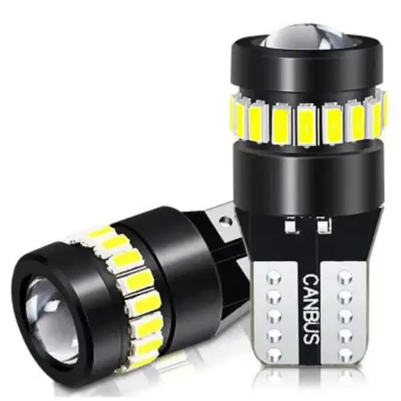 Par Lâmpadas Luz Led Pingo T10 Projetor 18+1 Canhão 6000k Esmagada Extra Forte 6w