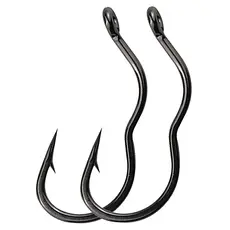【Envio de São Paulo】 KIt 12 Ganchos De Pesca Mágicos De Liga De Titânio Com Flip Automático Para Anti-Corrida/Queda