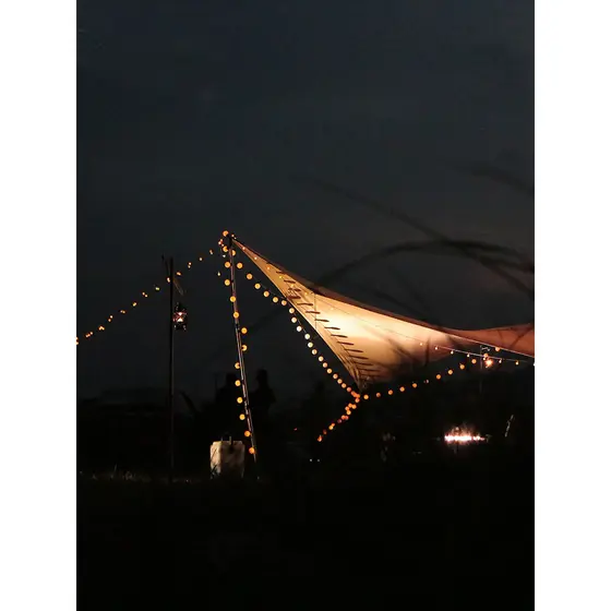 Barraca de acampamento ao ar livre atmosfera luzes LED iluminação festa aniversário decoração carregamento USB tesouro a