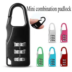 Fechadura De Combinação De Mala , Mini Cadeado Antifurto De Dígito , Trava De Gaveta De Plástico Portátil , Mochila De 3