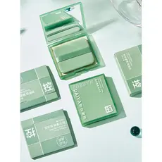 Papel absorvente de óleo Facial com espelho de maquiagem Puff controle de óleo rosto desengordurante maquiagem senhoras