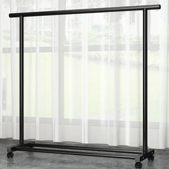 Rack de secagem de chão para quarto doméstico, roupas penduradas, dobrável, pólo único, dormitório interno simples, seca