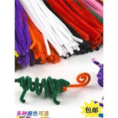 Ribbon.Plus Tiras de fio de pelúcia Tiras coloridas Estilo Torção Fazendo Caterpillar Twisting Sticks Tops criativos