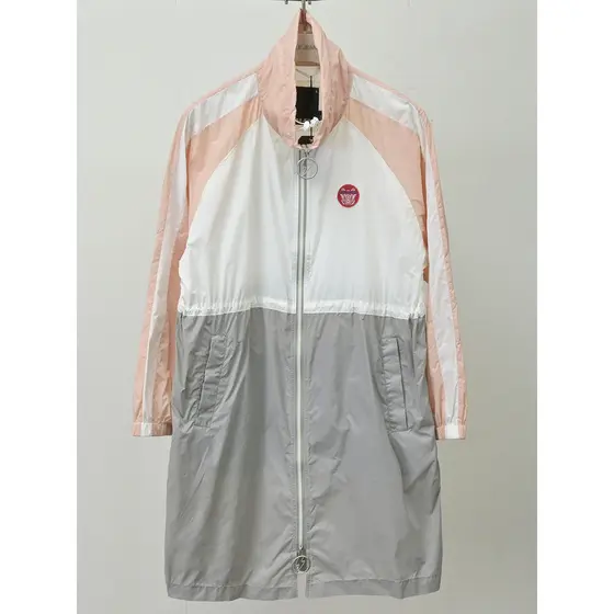 Protetor solar de fácil armazenamento!Jaqueta fina capaz JEANS feminina, jaqueta corta-vento longa, Casual, cintura estr