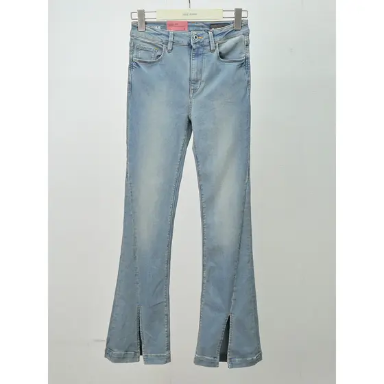 Tencel Ferradura Calças Capaz JEANS Senhoras JEANS Mais Magro Olhar Alto Micro Queimado Calças All-Match Trendy Trou