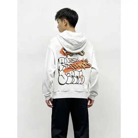 Chen Shisan nome conjunto capazjeans moletom feminino masculino na moda com capuz impresso High Street juventude Hoodie