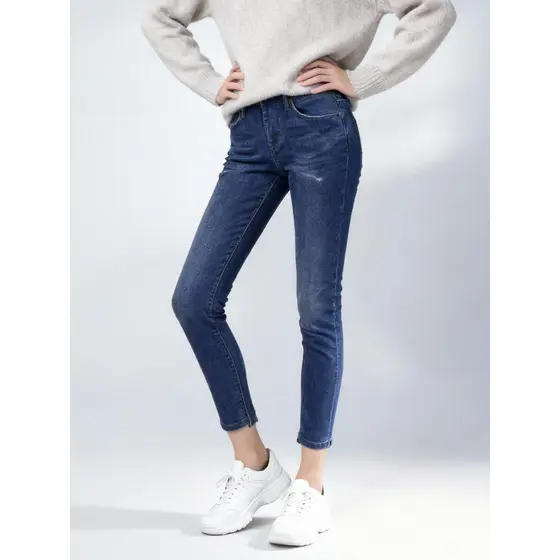 Mais fino olhar bunda-Lifting magro-ajuste lápis calças capaz jeans jeans feminino primavera outono magro elástico torno