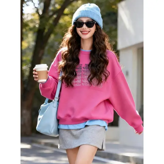 Grande problema Tiangong moletom capaz JEANS masculino feminino primavera outono inverno três estações em torno do pesco