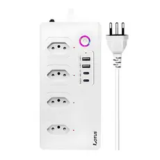 Plug Múltiplo De Tomada Inteligente Wi-Fi Plus Lotus