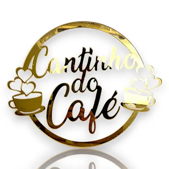 Decoração Cantinho do Café com Corações Elegantes Para a Sua Cozinha ou Cantinho Especial