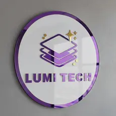 Sua Logo Personalizada 40x40 cm em Acrílico Espelhado Design Moderno e Inspiração