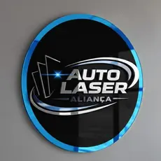 Sua Logo Personalizada 20x20 cm em Acrílico Espelhado Design Moderno e Inspiração