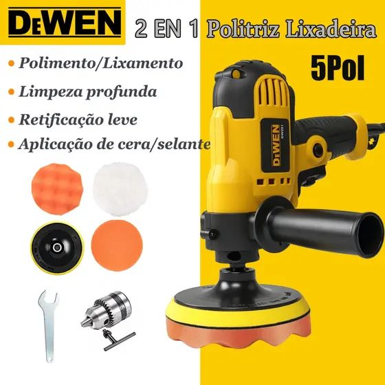 Politriz Lixadeira Multifunções 400W Automotiva Serviços de Detalhamento Automotivo, Enceramento e Reparo de Arranhões
