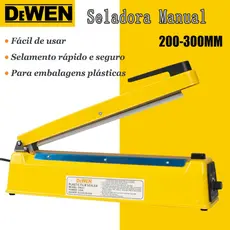 DEWEN Seladora de Calor por Impulso Manual Portátil 30cm 330V Máquina de Selagem 110V/220V 8 Temperaturas Envio Rápido