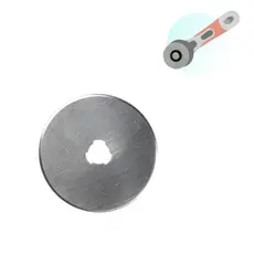 Lâmina Circular 60mm Aço Inox Para Cortador Tecido Couro EVA Papel Patchwork Artesanato Corte